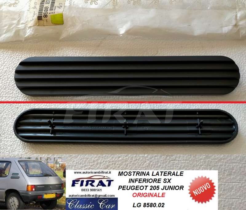 MOSTRINA LATERALE PEUGEOT 205 JUNIOR INF.SX